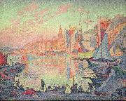 Paul Signac The Port of Saint Tropez oil